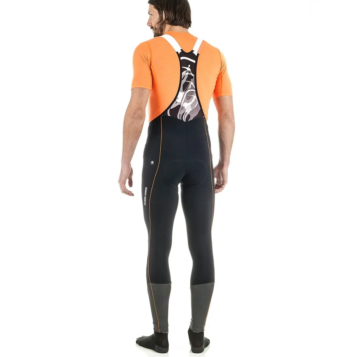 Giordana A V G-Shield Bib Tight - Black w- Orange Accents