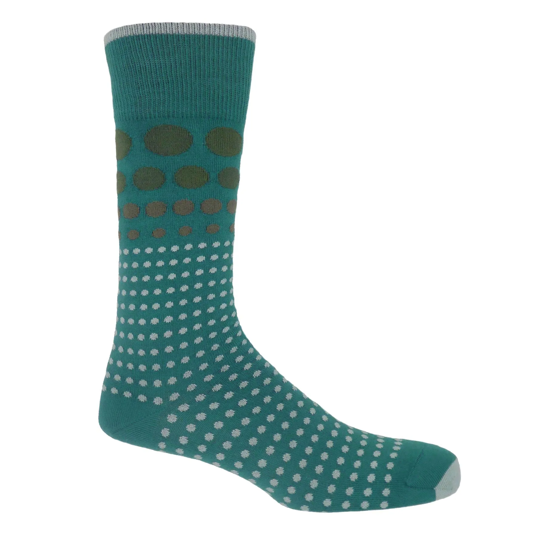 Grad Polka Men's Socks - Teal