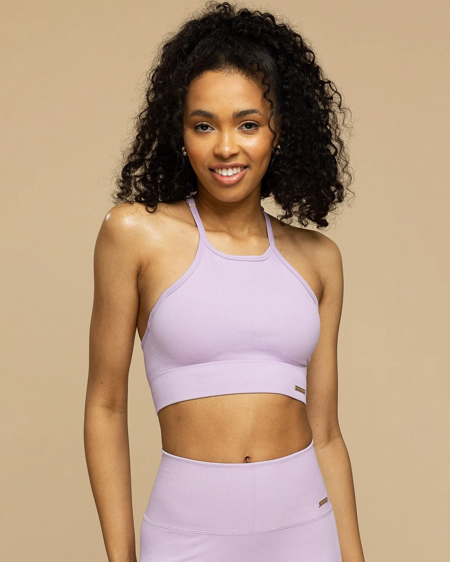 Gym Goddess Gaia Seamless Shorts Lavender