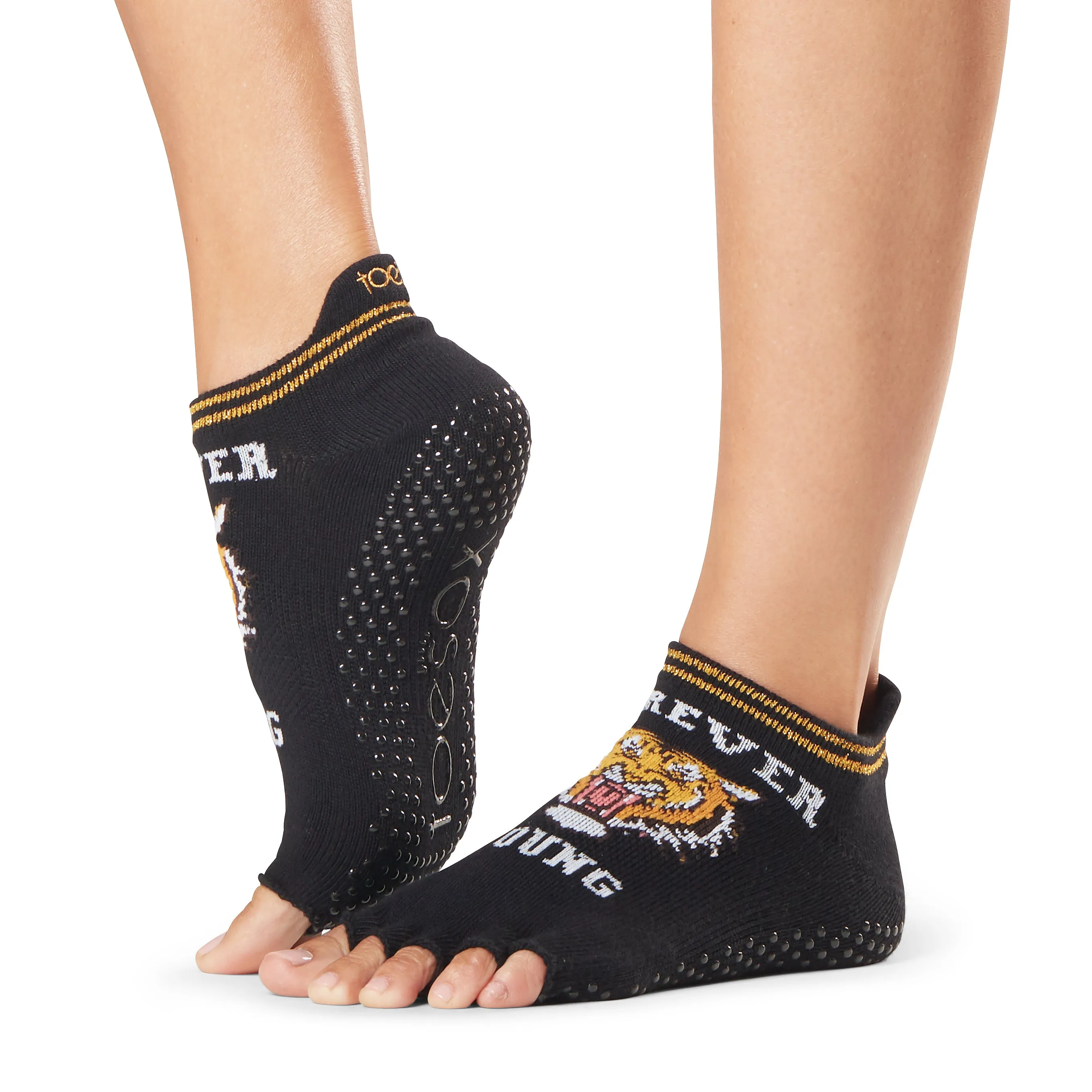 Half Toe Low Rise Grip Socks *