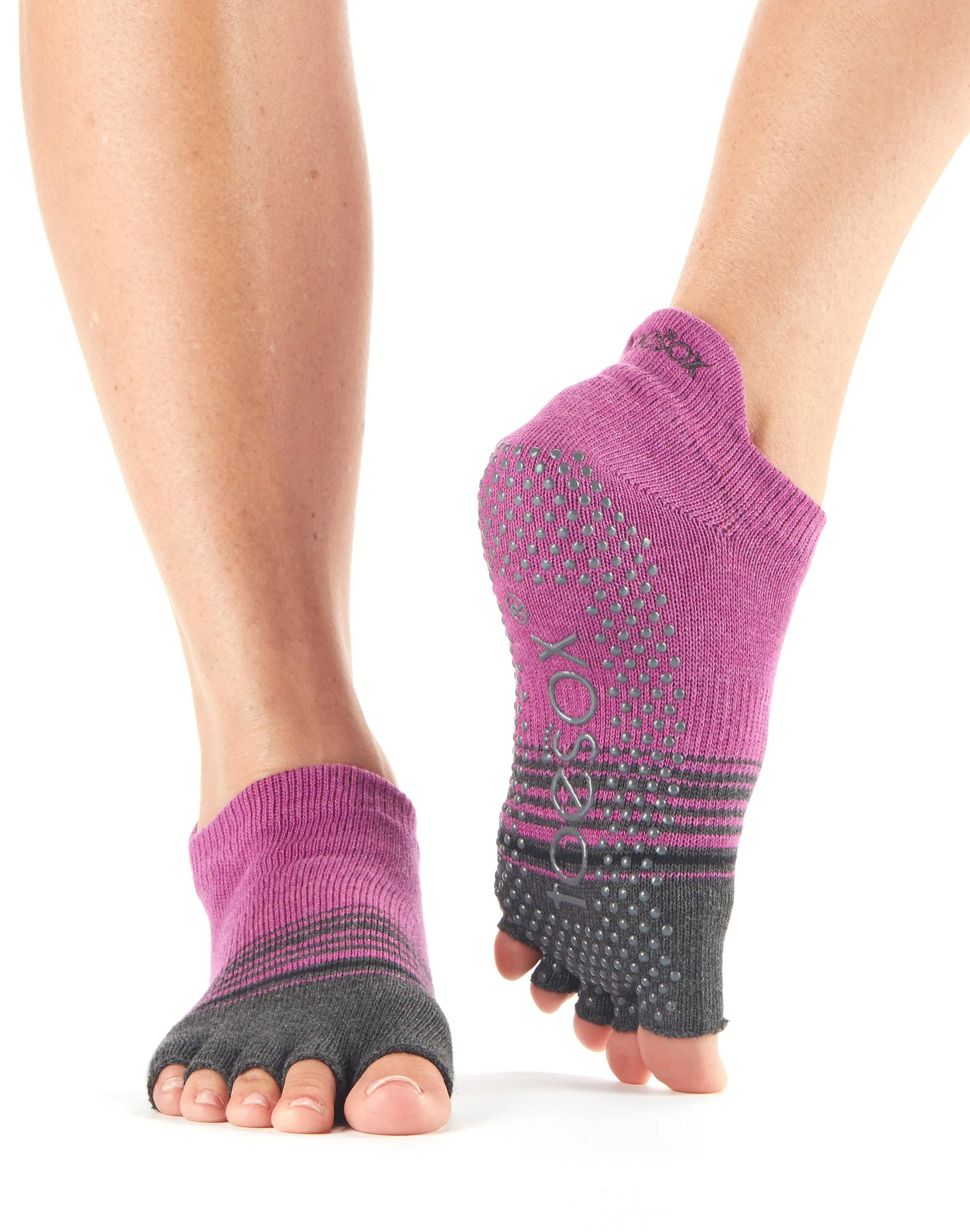 Half Toe Low Rise Grip Socks *