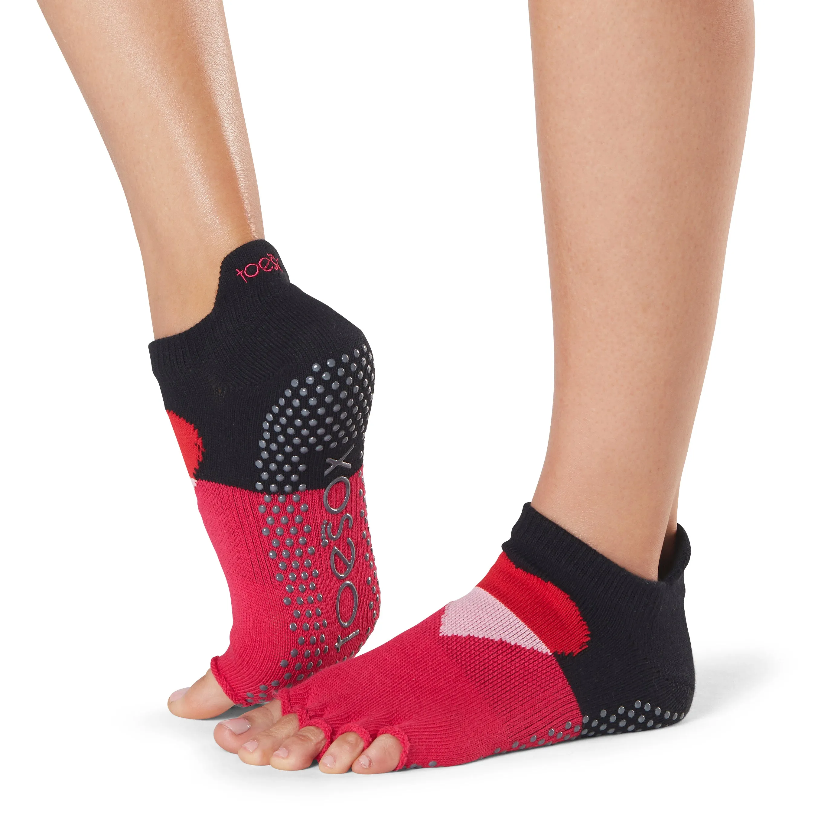 Half Toe Low Rise Grip Socks *