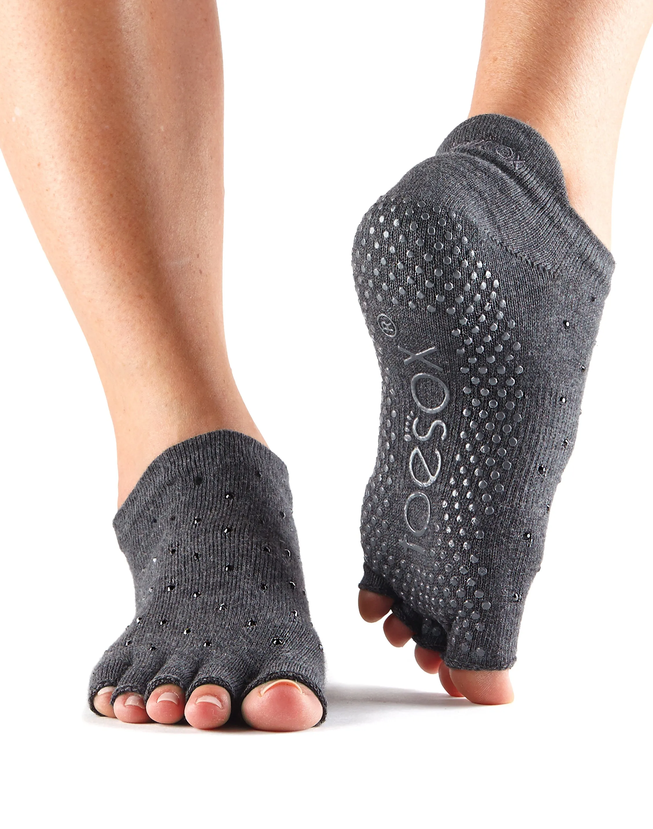 Half Toe Low Rise Grip Socks *