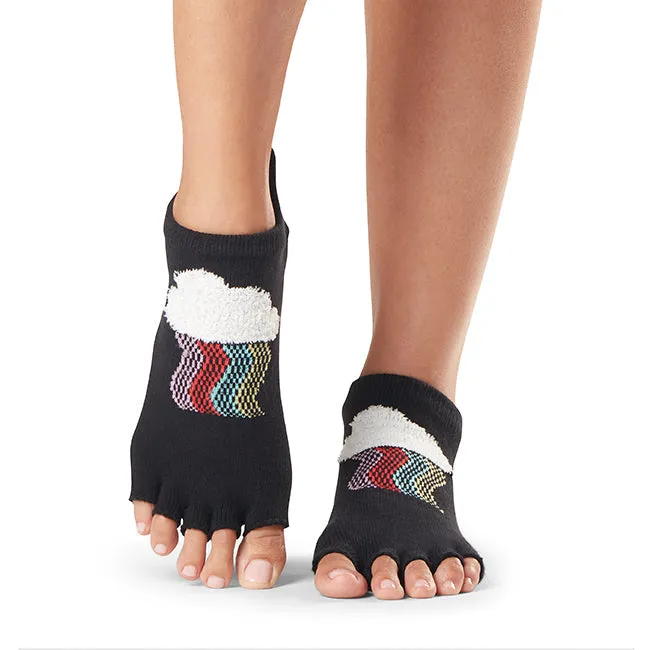 Half Toe Low Rise Grip Socks *