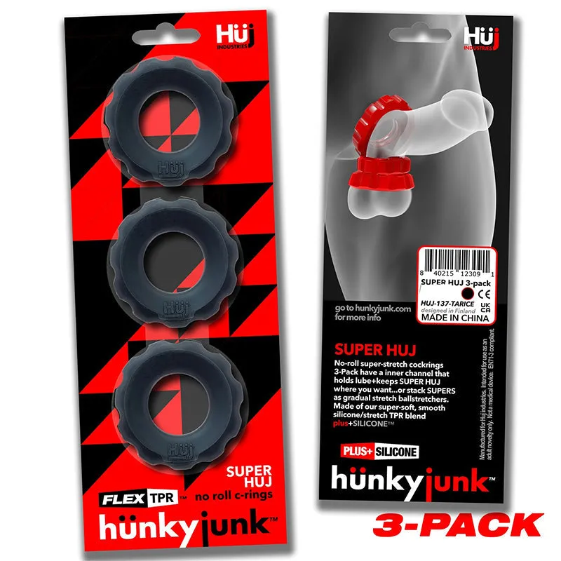 Hunkyjunk SuperHuj 3-Pack Cockrings