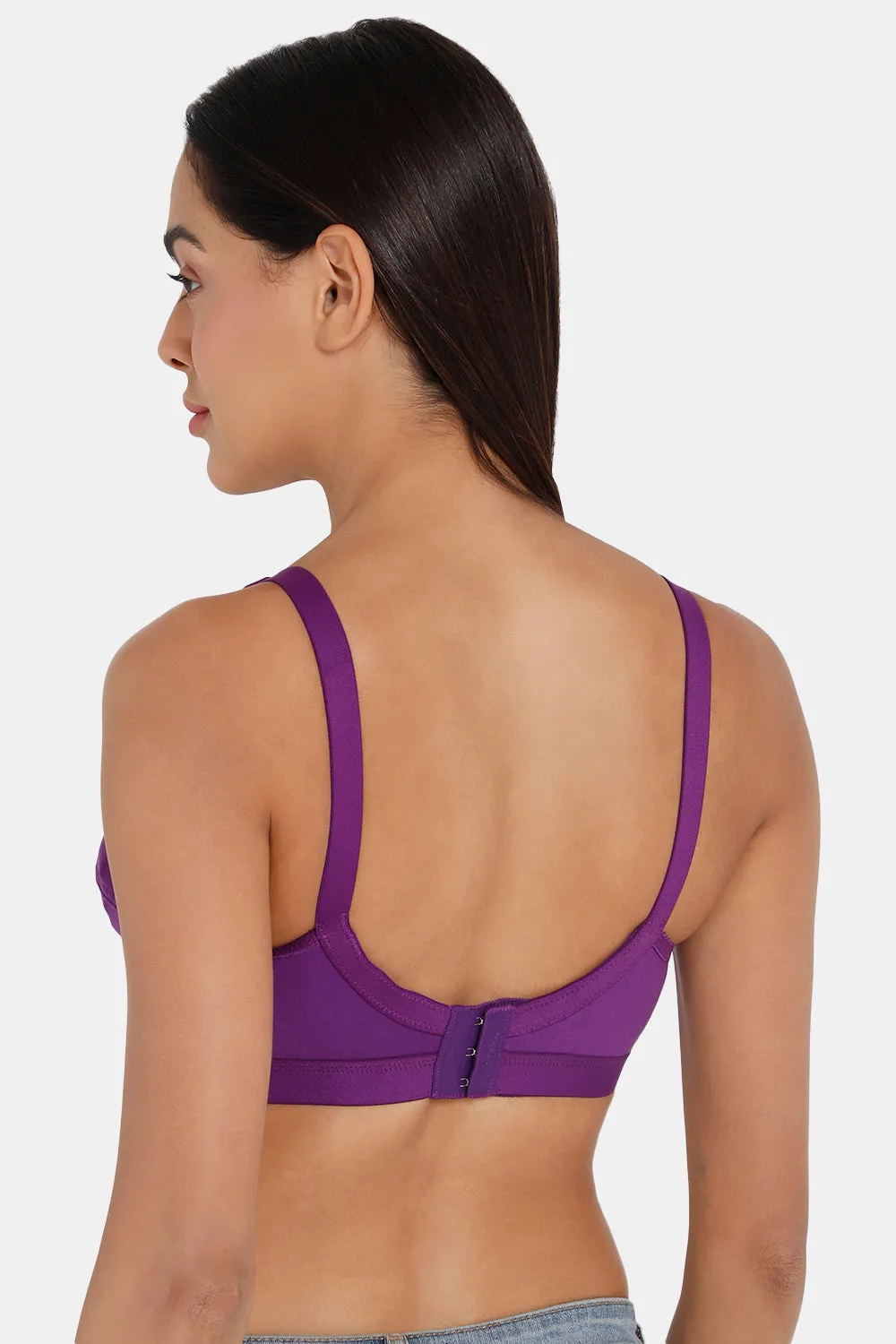 Intimacy Full Coverage Non-Wired Non-Padded Everyday Bra - Kriss Kross - Purple