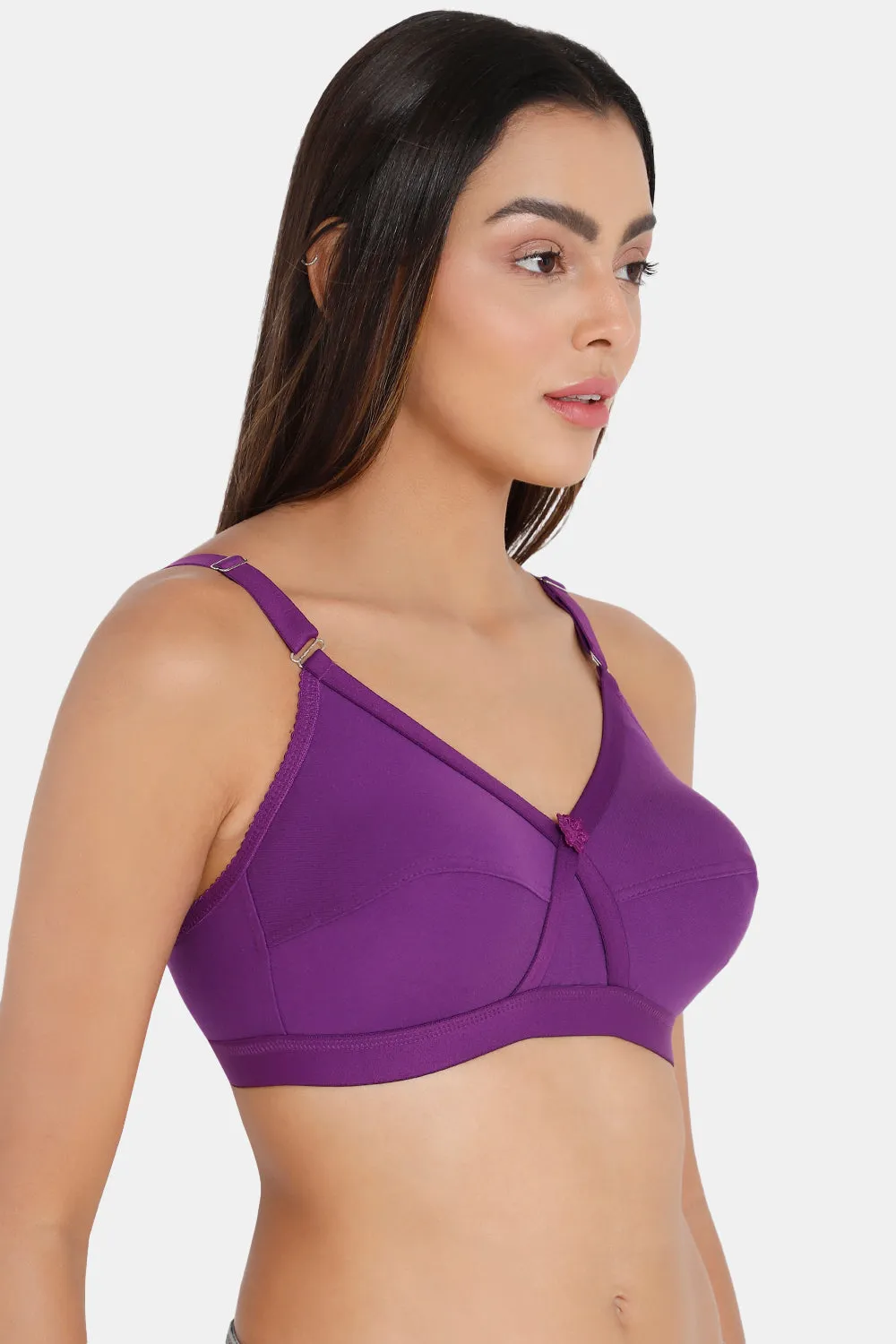 Intimacy Full Coverage Non-Wired Non-Padded Everyday Bra - Kriss Kross - Purple