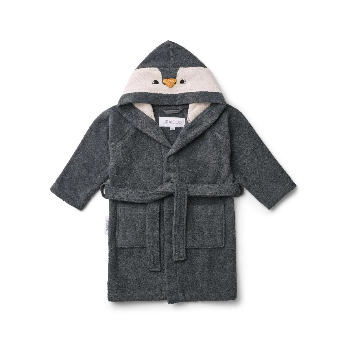 Lily Bathrobe - Penguin stone grey