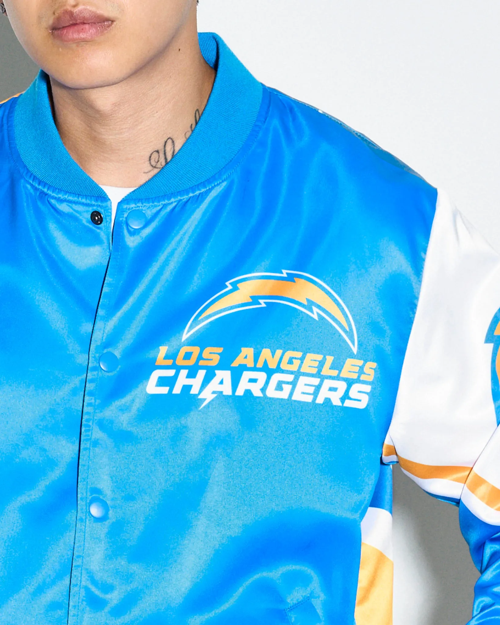 Los Angeles Chargers Fanimation Satin Jacket