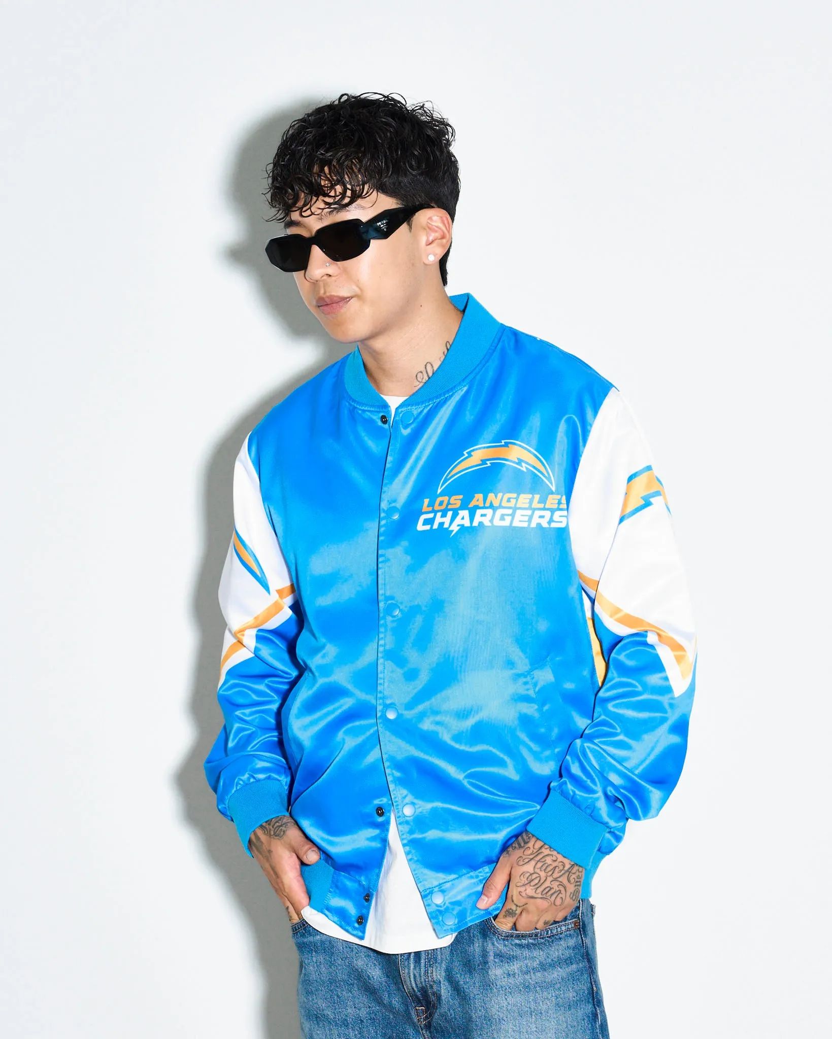 Los Angeles Chargers Fanimation Satin Jacket