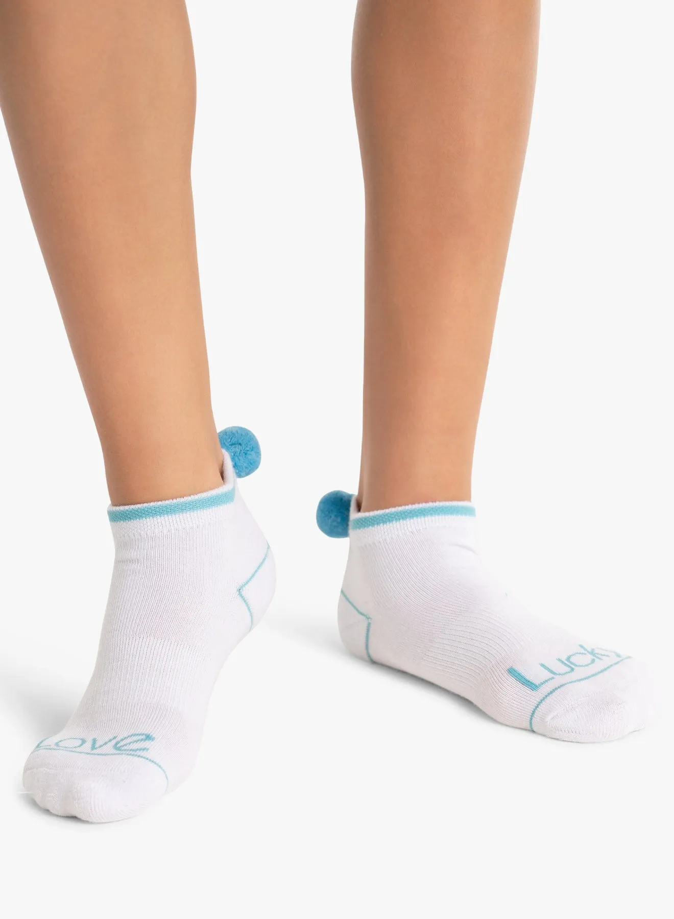 Lucky Pom Low Cut Socks