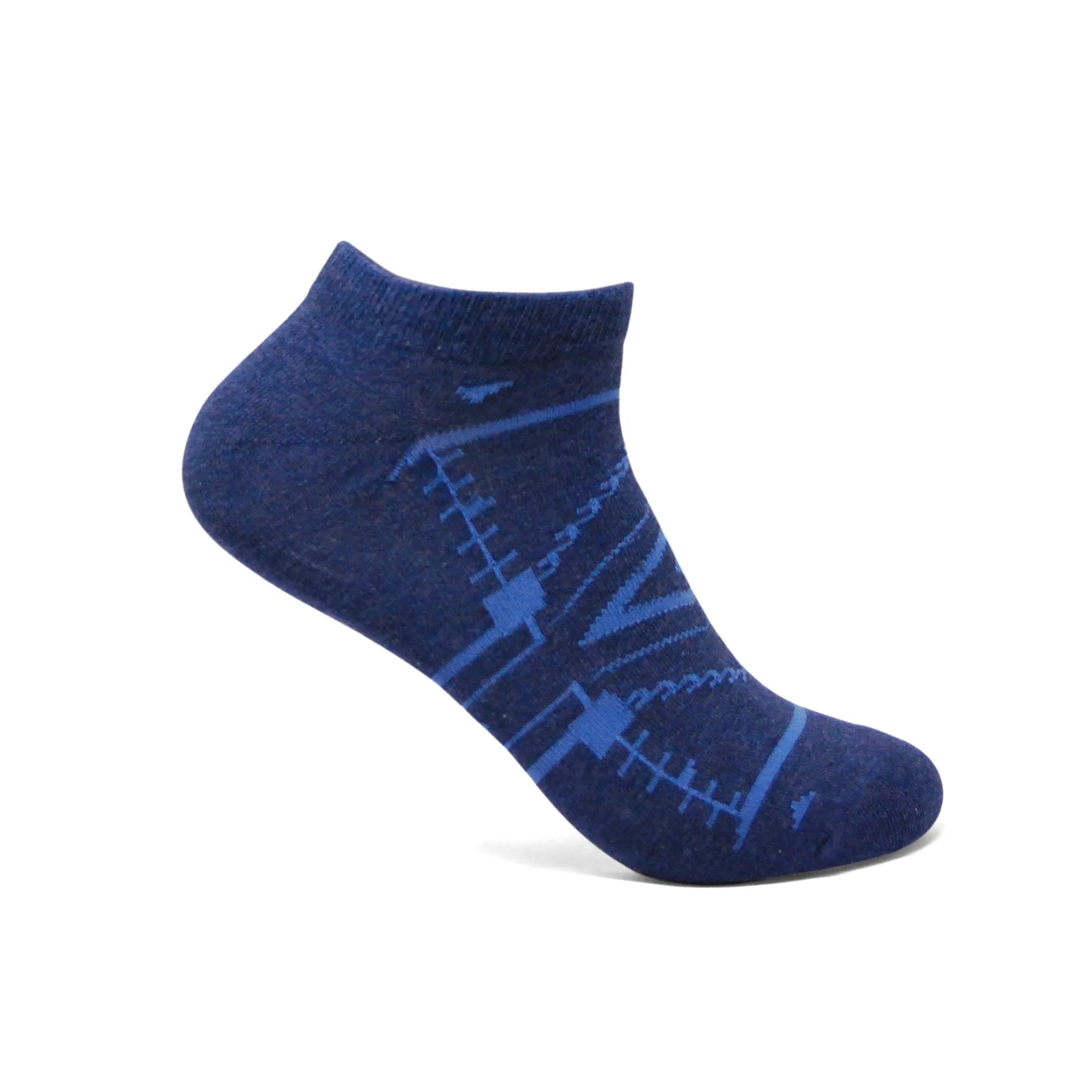 Men's Patterned Lowcut Ankle Socks ( 6 Pairs)