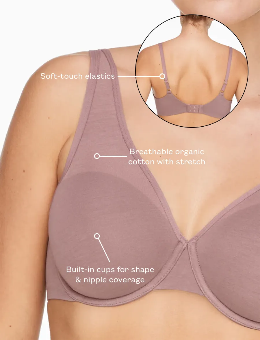 Organic Cloud Cotton Perfect Coverage Bra