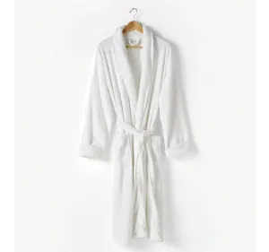 Plush Bathrobe Range White