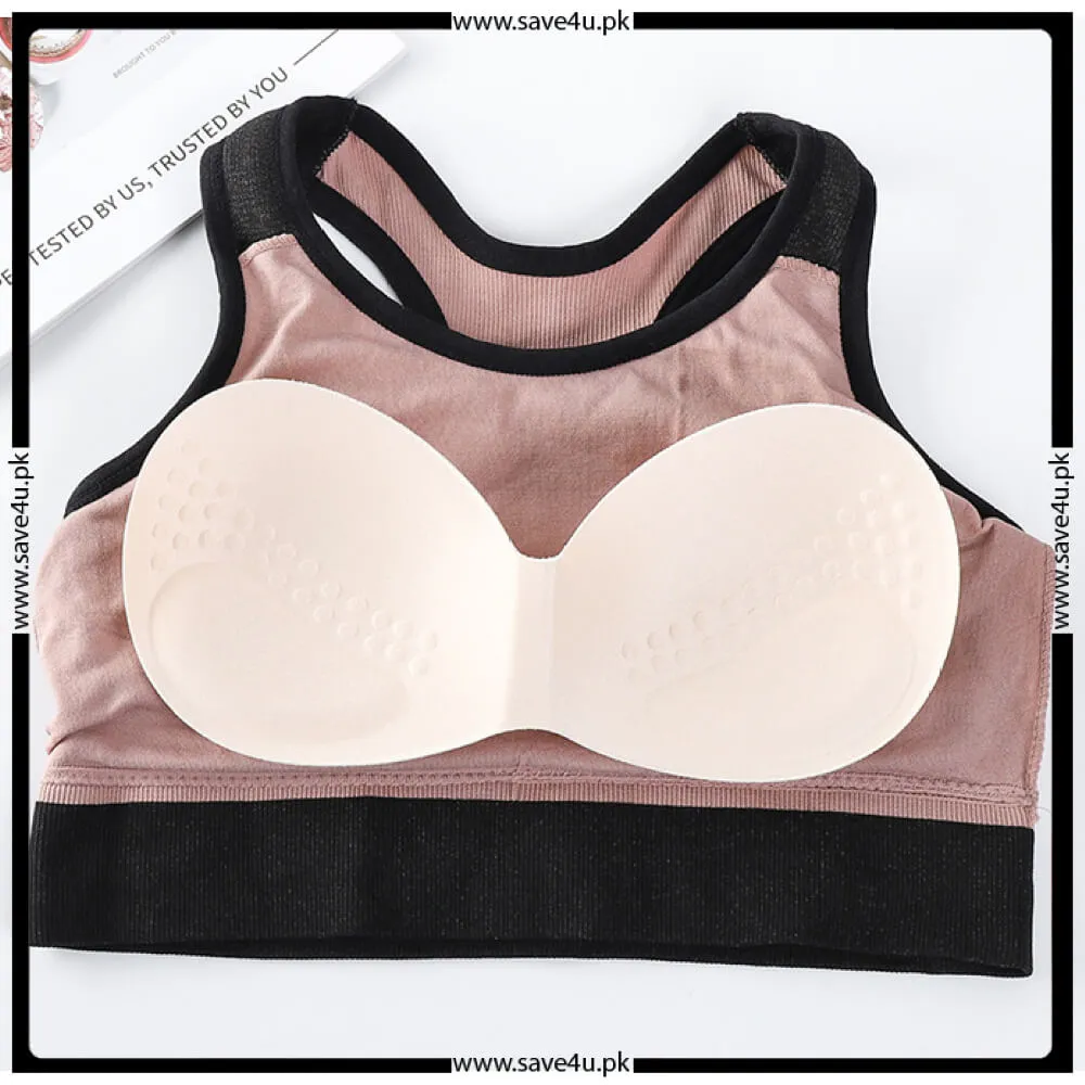 Pull Over Wireless Padded Sports Bra