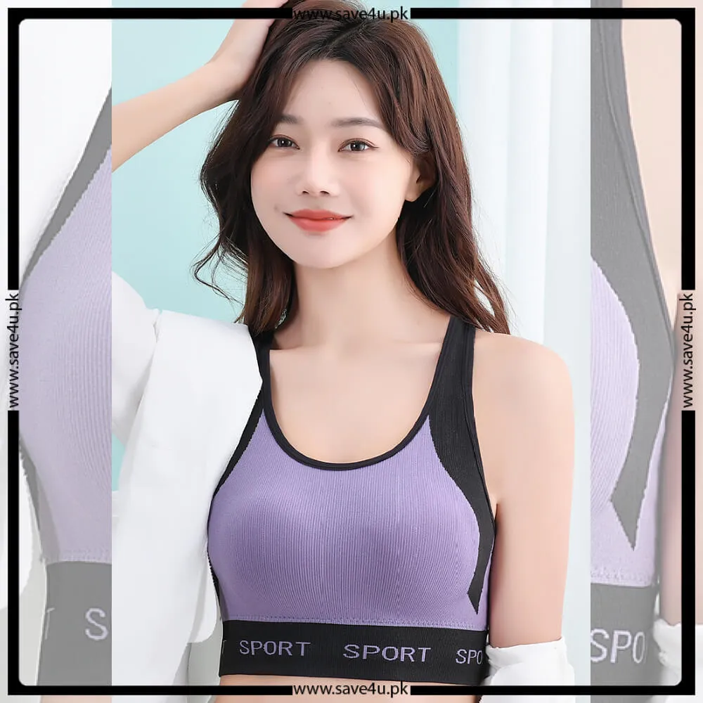 Pull Over Wireless Padded Sports Bra