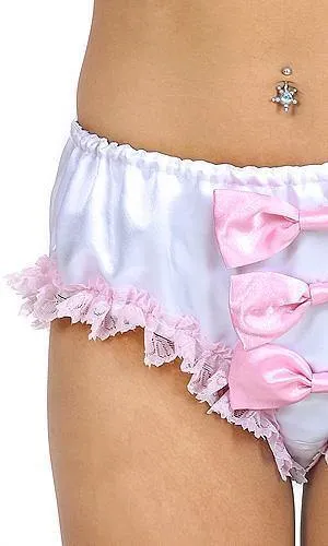 Satin Panties with Bows