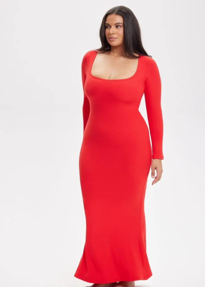 She Waisted 3-In-One Shapewear Midi Dress