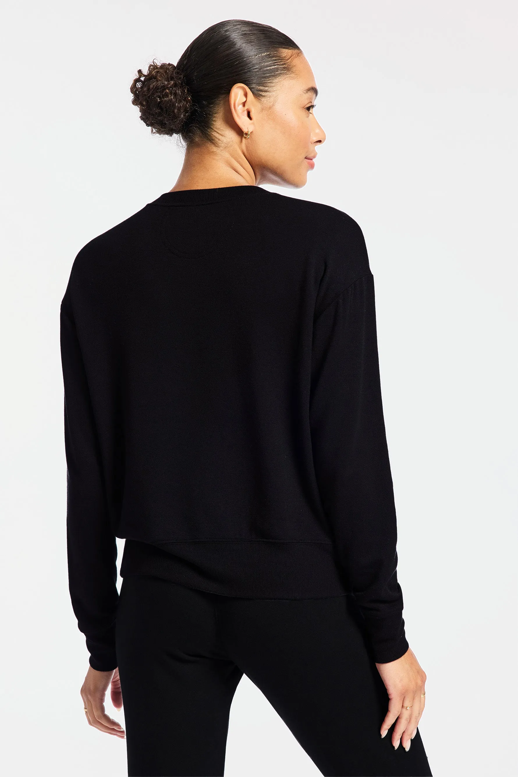 Sonja Fleece Sweatshirt - Black