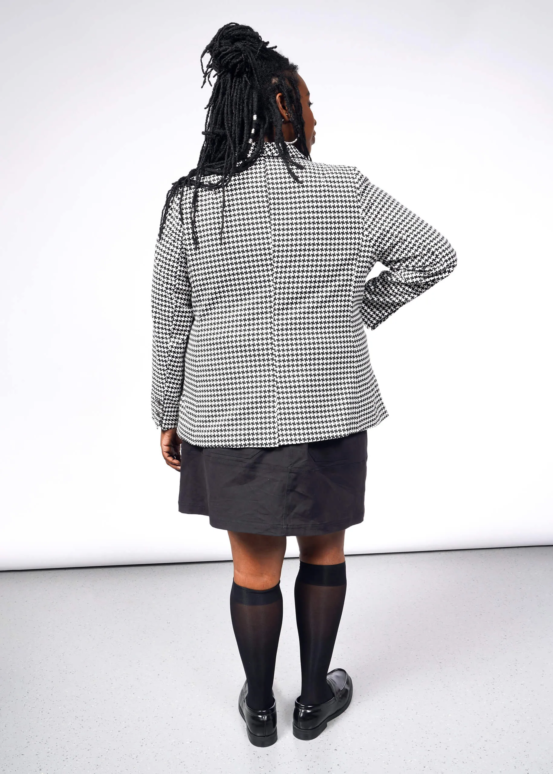 The Empower Houndstooth Tux Blazer