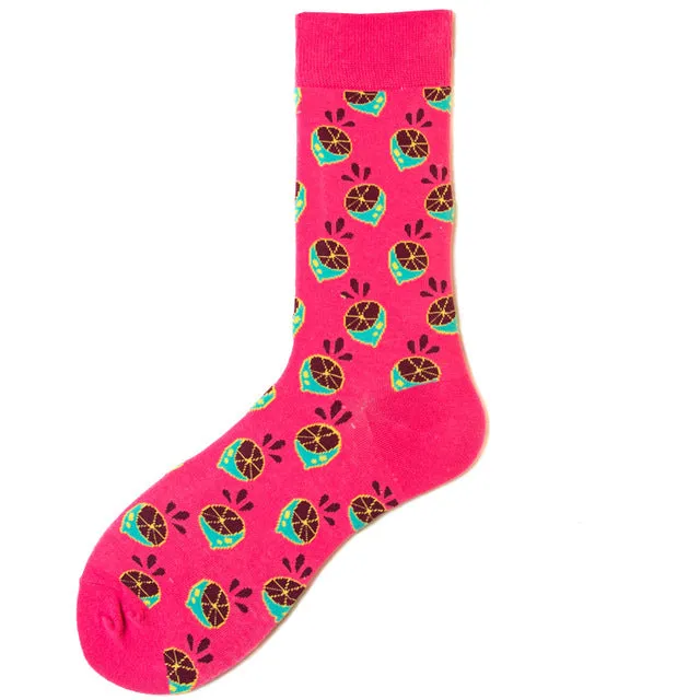 Womens Colorful Crew Socks - 27 Vibrantly Multicolor Patterns