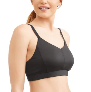 Women's Core Active Lattice Back Cami Sports Bra with Retractable Straps