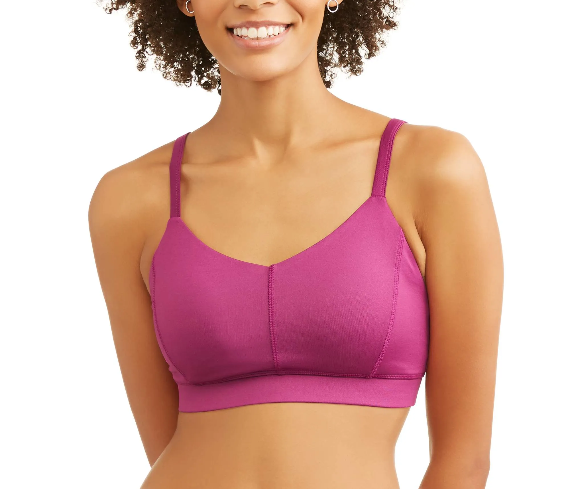 Women's Core Active Lattice Back Cami Sports Bra with Retractable Straps