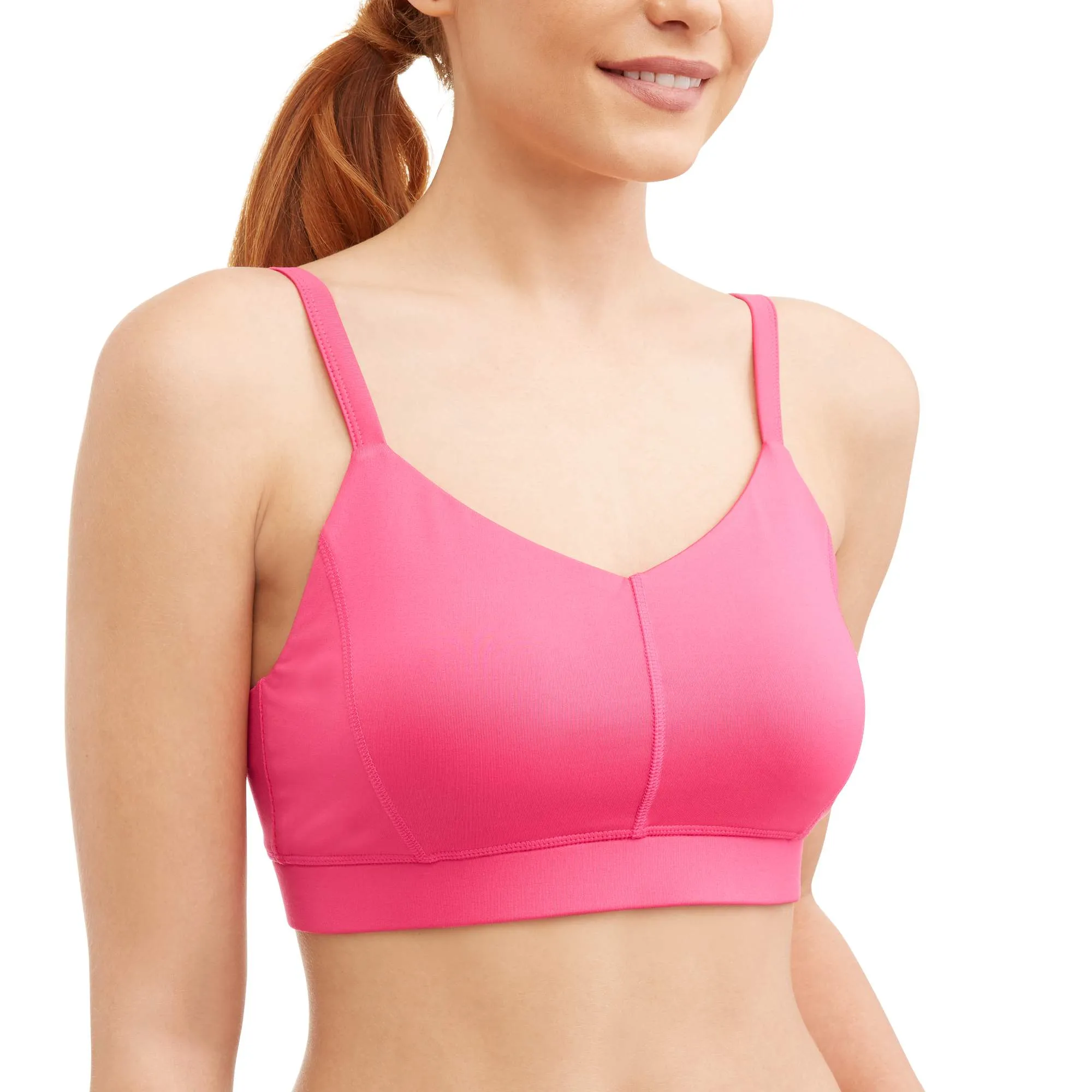 Women's Core Active Lattice Back Cami Sports Bra with Retractable Straps