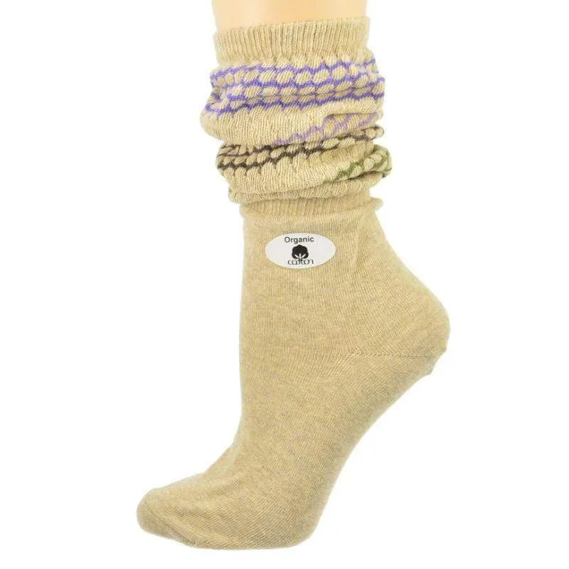 Women's Slouch or Knee High Organic Cotton Socks