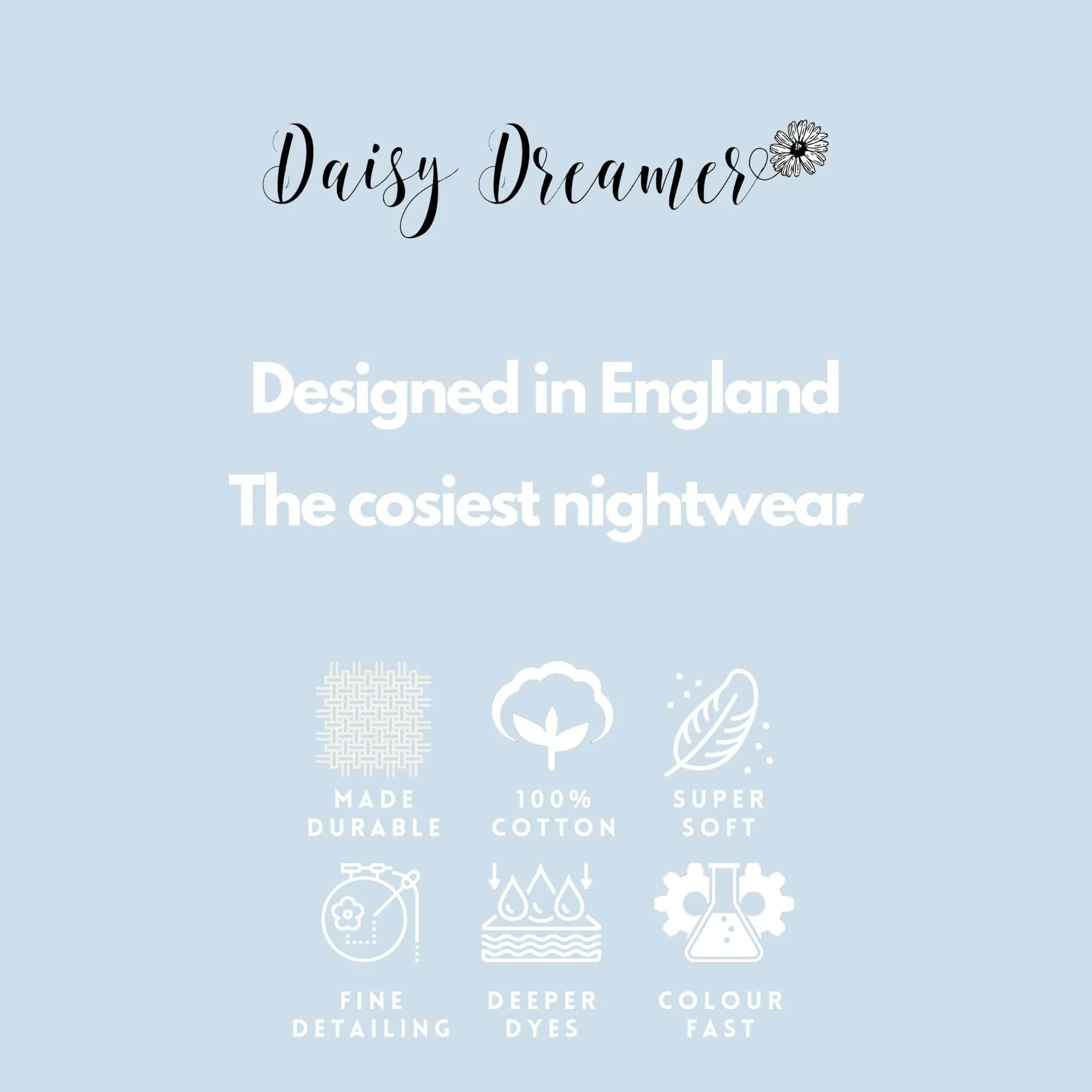 Daisy Dreamer Womens Terry Towelling Bathrobe - Soft, Fluffy, 100% Cotton, Zip Through, Ultra Absorbent Lounge Wear, UK Sizes 8-22